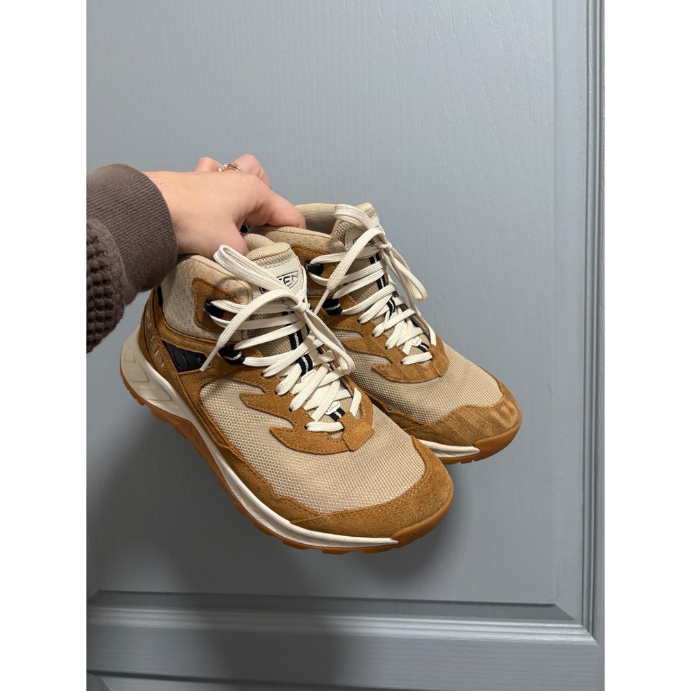 KEEN Zionic Waterproof Mid Ankle High Hiking Boots Women's Size 8 Tan Brown